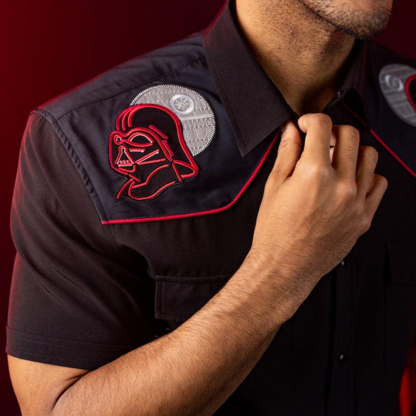 RSVLTS The Ultimate Weapon Roper Short Sleeve Shirt in Black — detail 6