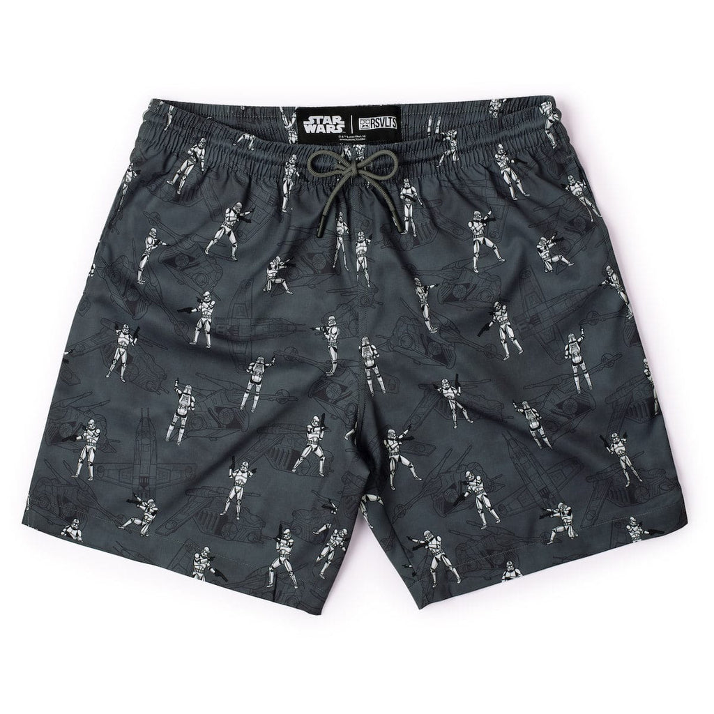 RSVLTS Clone Meme Hybrid Shorts in Gray — front view