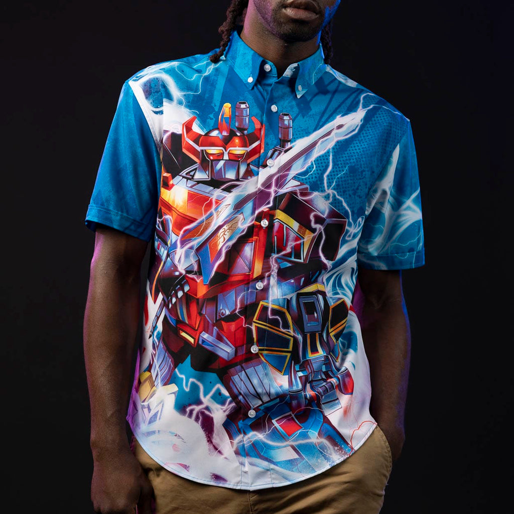RSVLTS Megazord KUNUFLEX Short Sleeve Shirt in Multicolor — detail 4