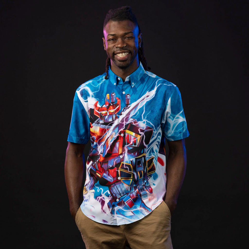 RSVLTS Megazord KUNUFLEX Short Sleeve Shirt in Multicolor — detail 2