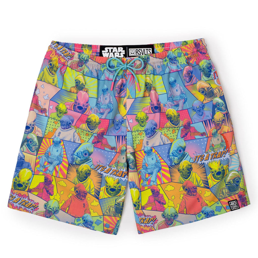 RSVLTS IT’S A TRAP! Hybrid Shorts — front view