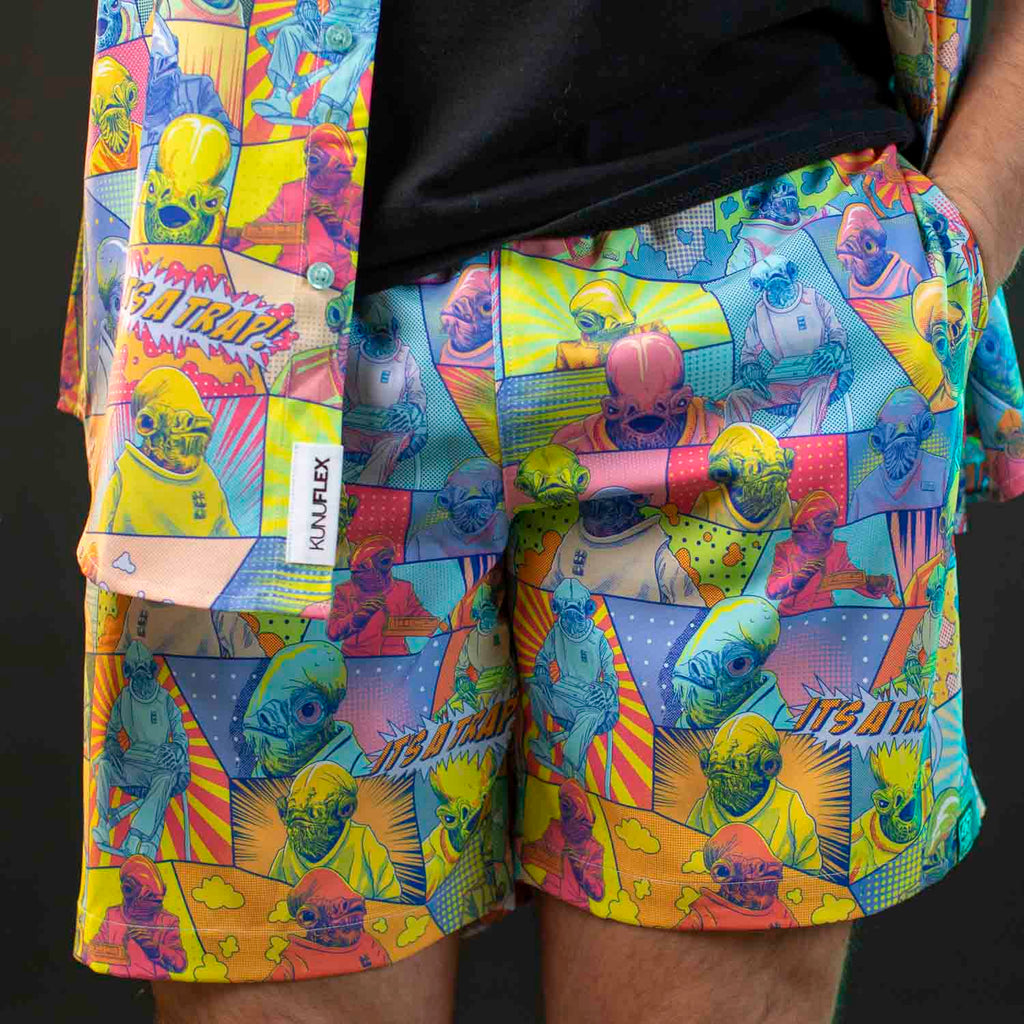 RSVLTS IT’S A TRAP! Hybrid Shorts — detail 4