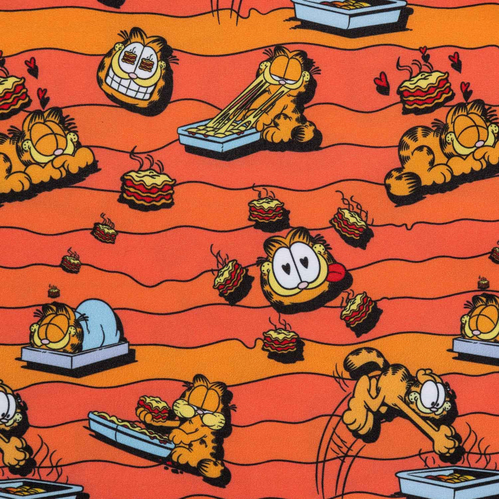 RSVLTS Lasagna Love KUNUFLEX Short Sleeve Shirt in Orange — detail 2