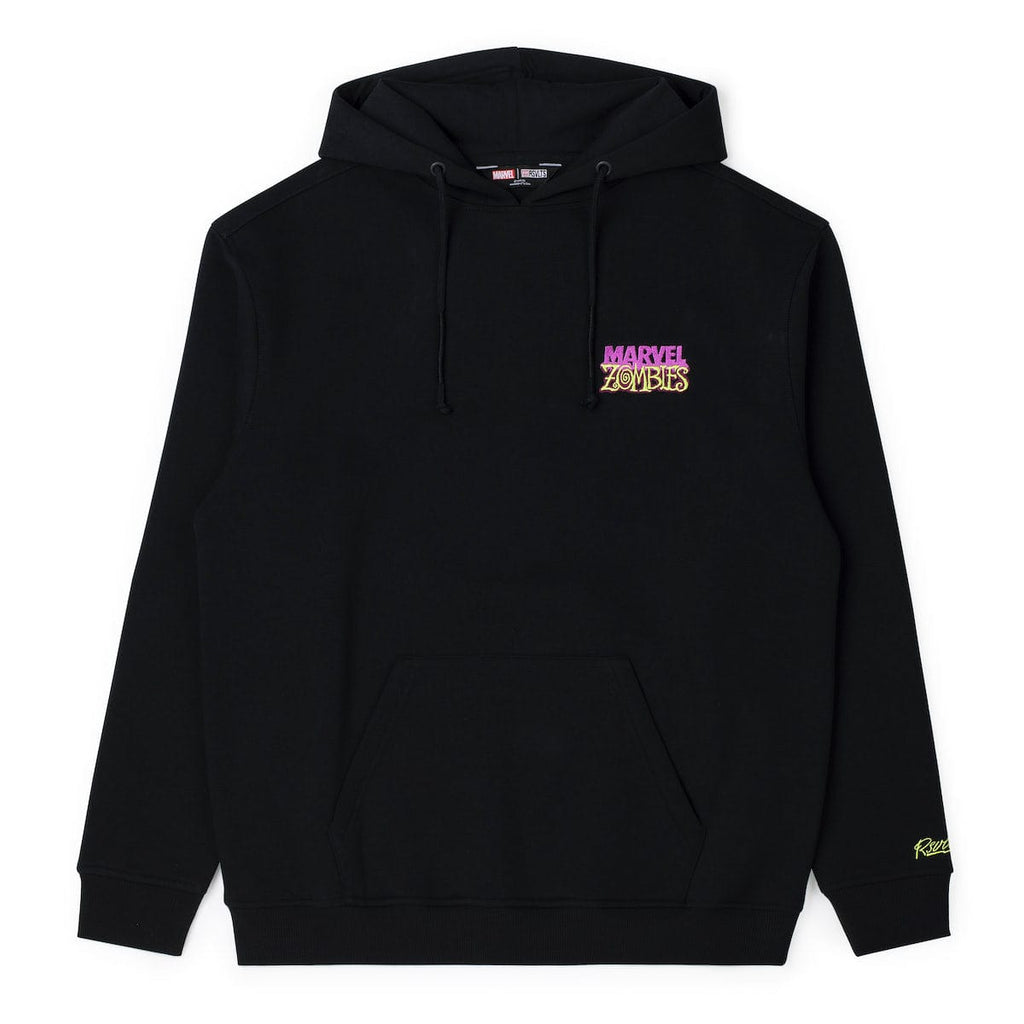 RSVLTS Adamantium Rising Classic Hoodie in Black — front view