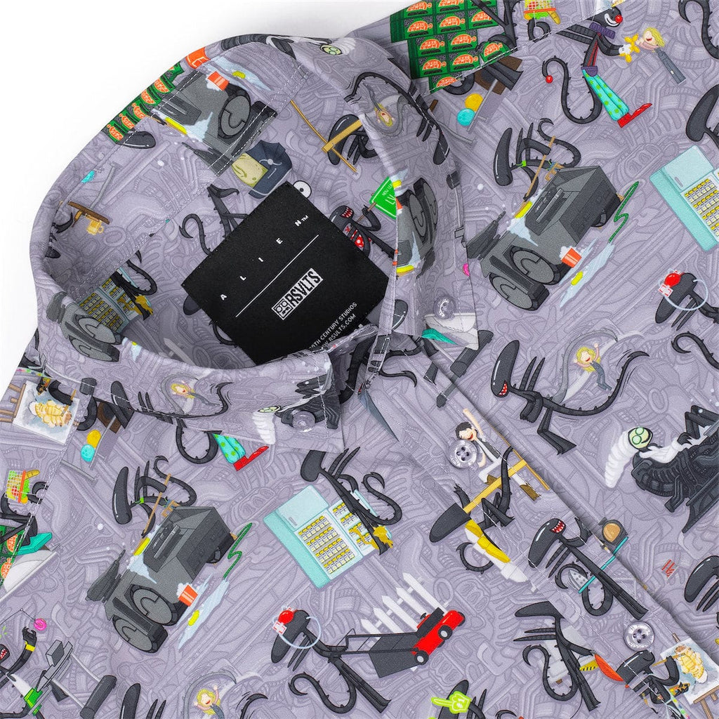 RSVLTS Xenolife KUNUFLEX Short Sleeve Shirt in Multicolor — detail 9
