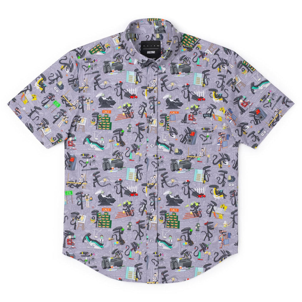 RSVLTS Xenolife KUNUFLEX Short Sleeve Shirt in Multicolor — detail 8