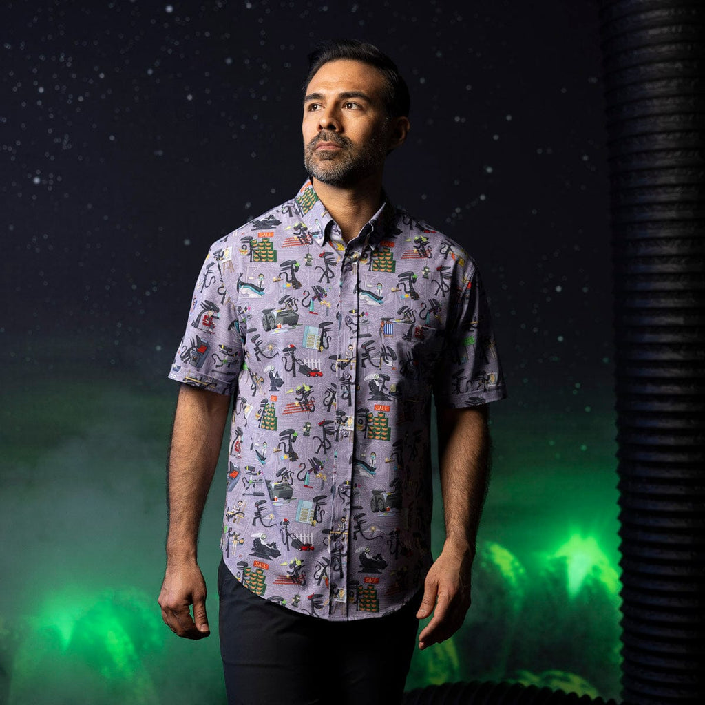 RSVLTS Xenolife KUNUFLEX Short Sleeve Shirt in Multicolor — detail 5