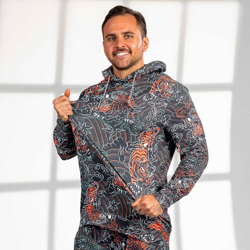 RSVLTS Tiger Style Performance Hoodie in Gray — detail 7