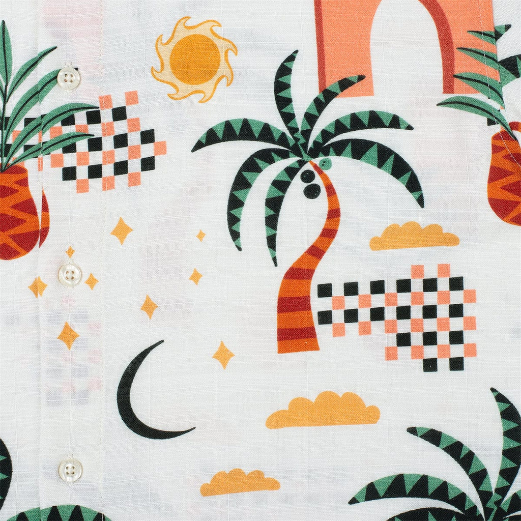 RSVLTS Mirage Bamboo Short Sleeve Shirt in Multicolor — detail 7