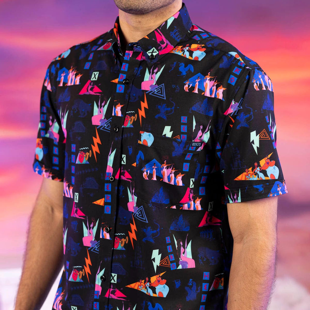 RSVLTS Zero to Hero KUNUFLEX Short Sleeve Shirt in Blue — detail 7