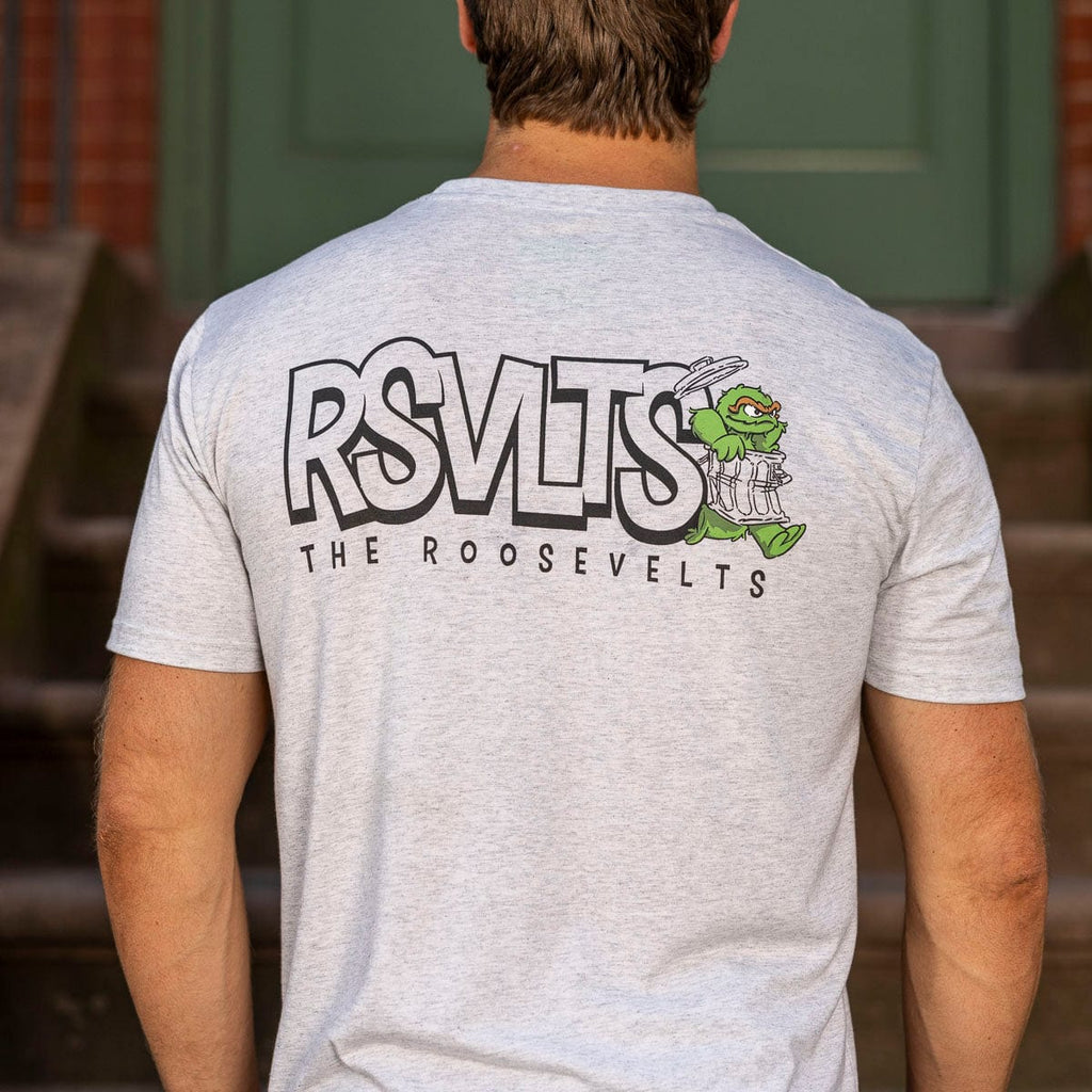 RSVLTS Scram! Crewneck Tee in Gray — detail 7