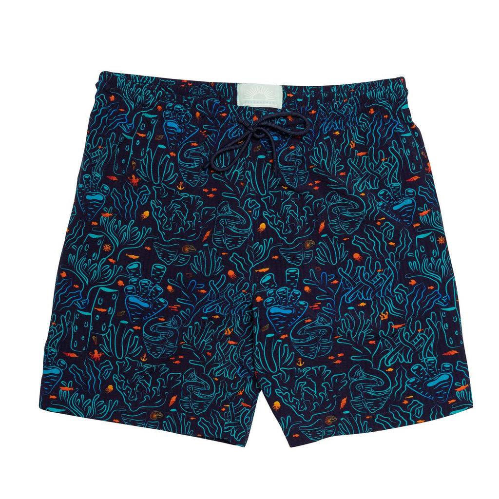 RSVLTS Coral Hybrid Shorts in Blue — front view