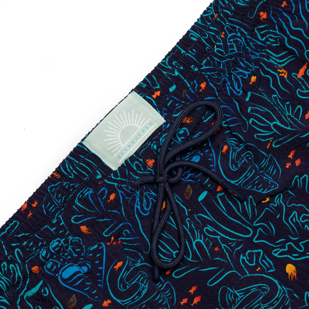 RSVLTS Coral Hybrid Shorts in Blue — detail 7