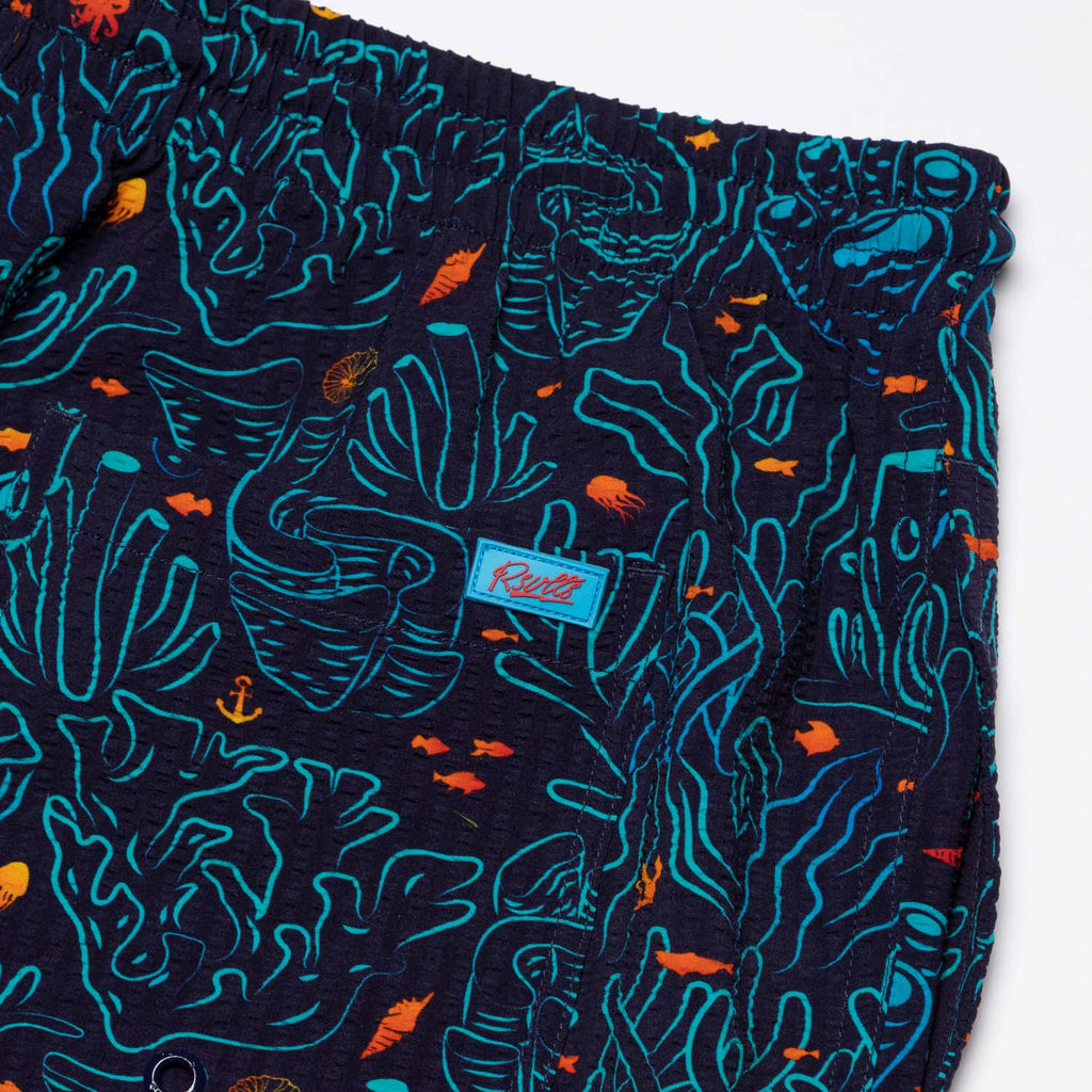 RSVLTS Coral Hybrid Shorts in Blue — detail 8