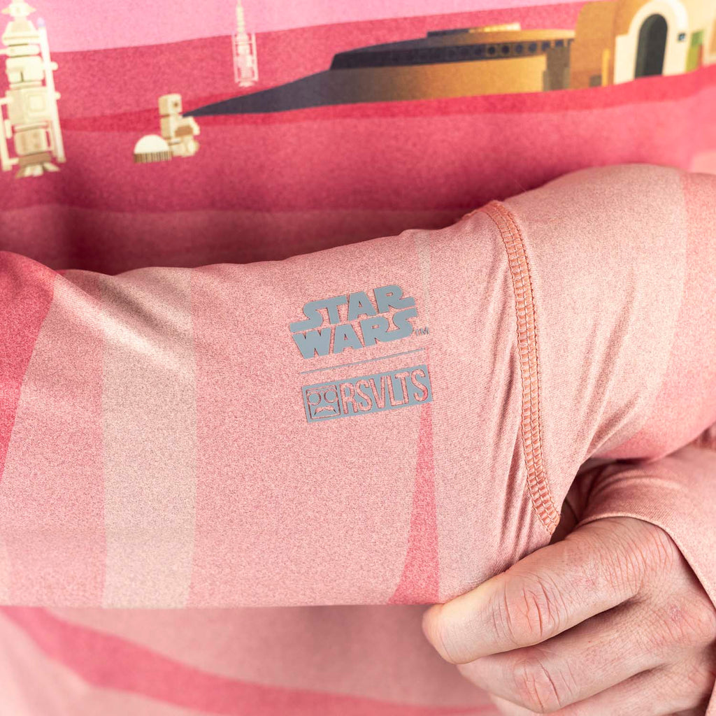 RSVLTS Rising Suns Crewneck Tee in Red — detail 3