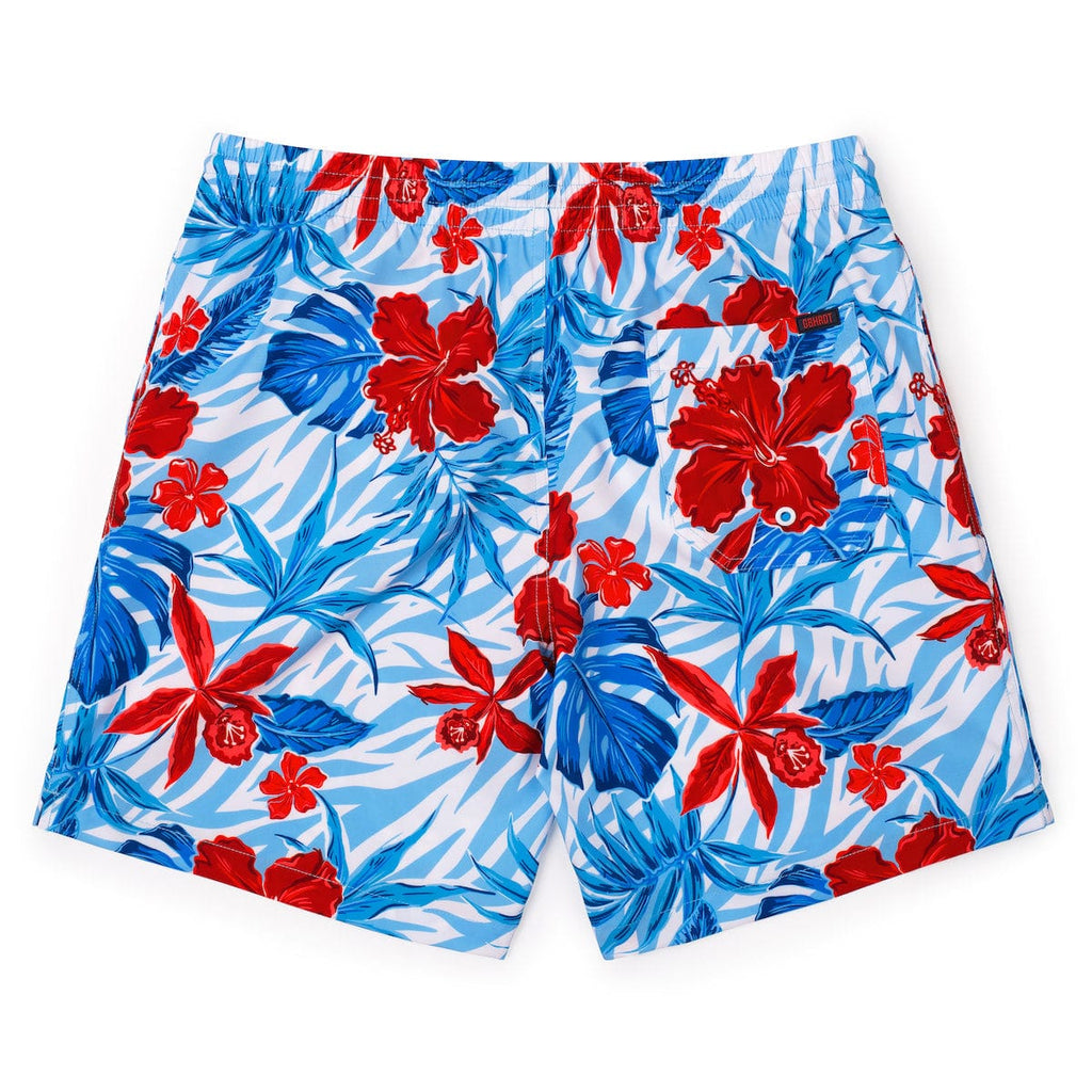 RSVLTS Floral City Steve Hybrid Shorts in Blue — detail 6