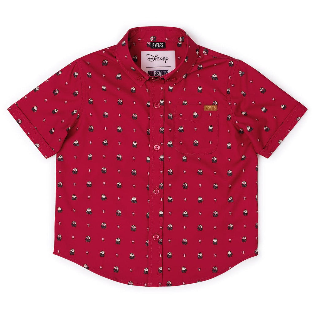 RSVLTS Lil Lemmings Preschool KUNUFLEX Short Sleeve Shirt in Red — front view