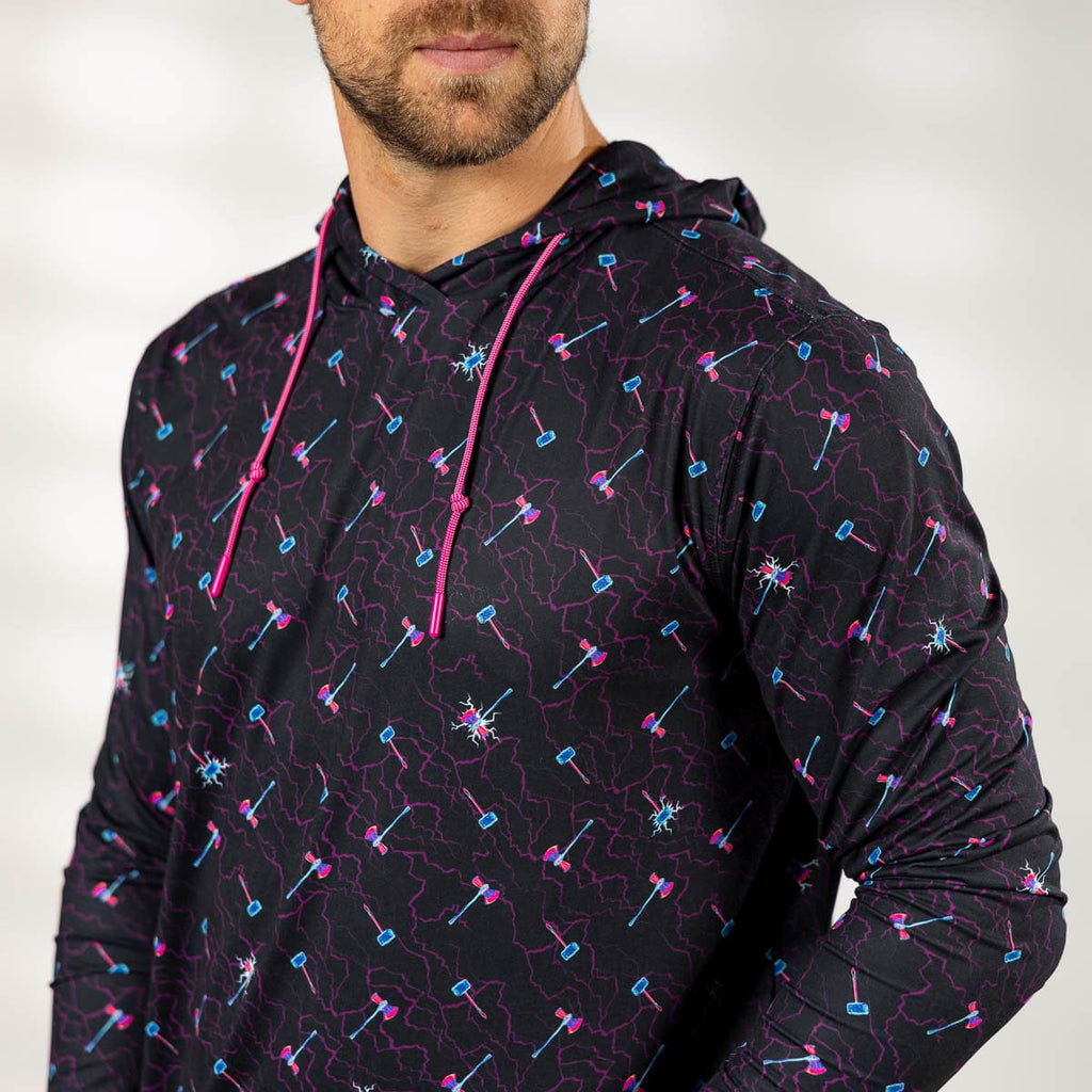 RSVLTS Mjolnir & Stormbreaker Performance Hoodie in Black — detail 4
