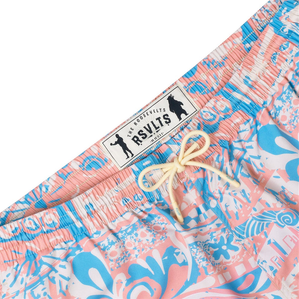 RSVLTS Positano Hybrid Shorts in Blue — detail 5
