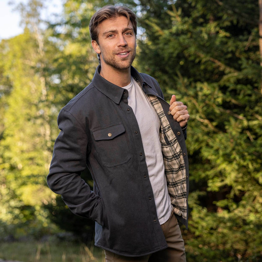 RSVLTS Gray Heavy-Duty Shirt Jacket in Gray — detail 9