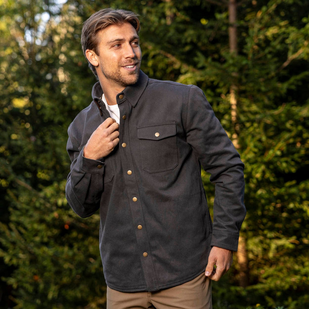 RSVLTS Gray Heavy-Duty Shirt Jacket in Gray — detail 3