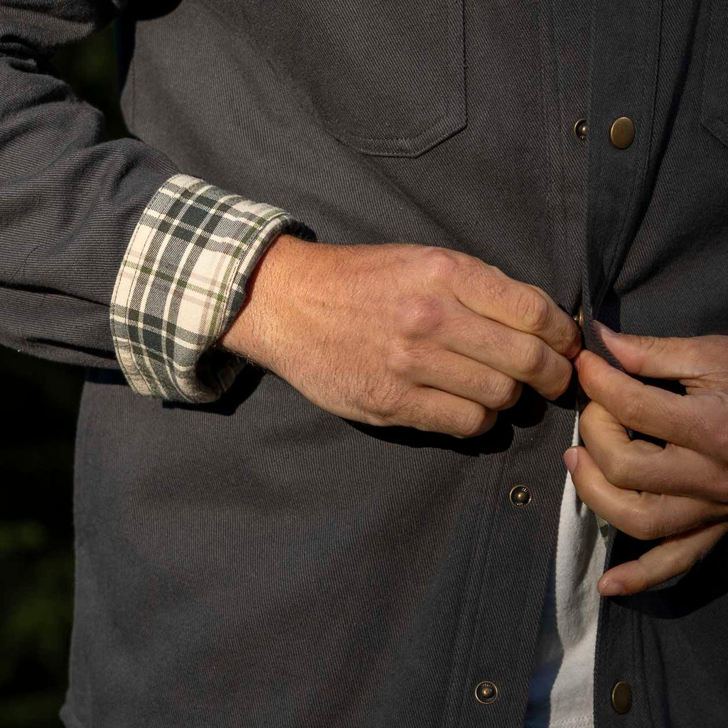 RSVLTS Gray Heavy-Duty Shirt Jacket in Gray — detail 11