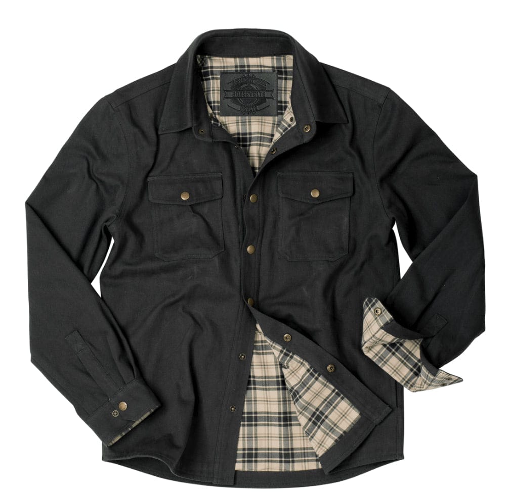 RSVLTS Gray Heavy-Duty Shirt Jacket in Gray — front view