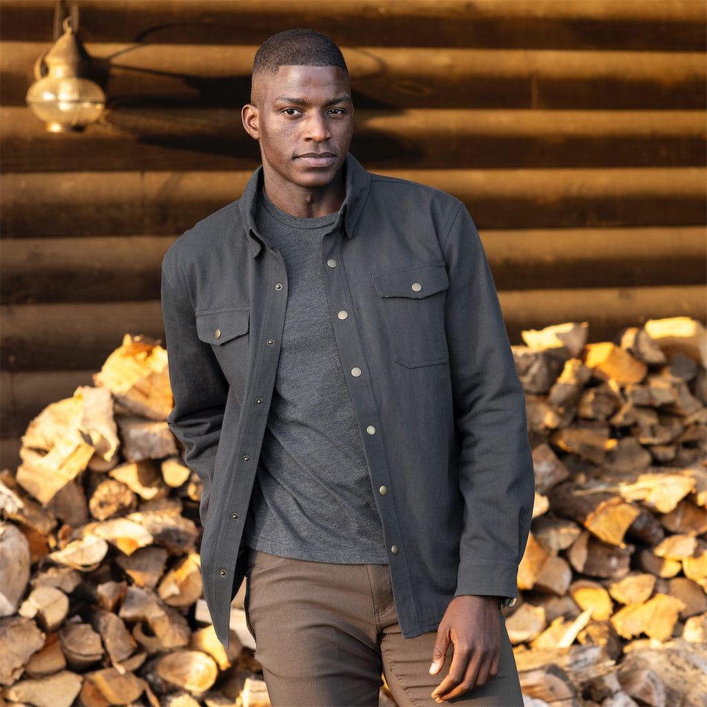 RSVLTS Gray Heavy-Duty Shirt Jacket in Gray — detail 2