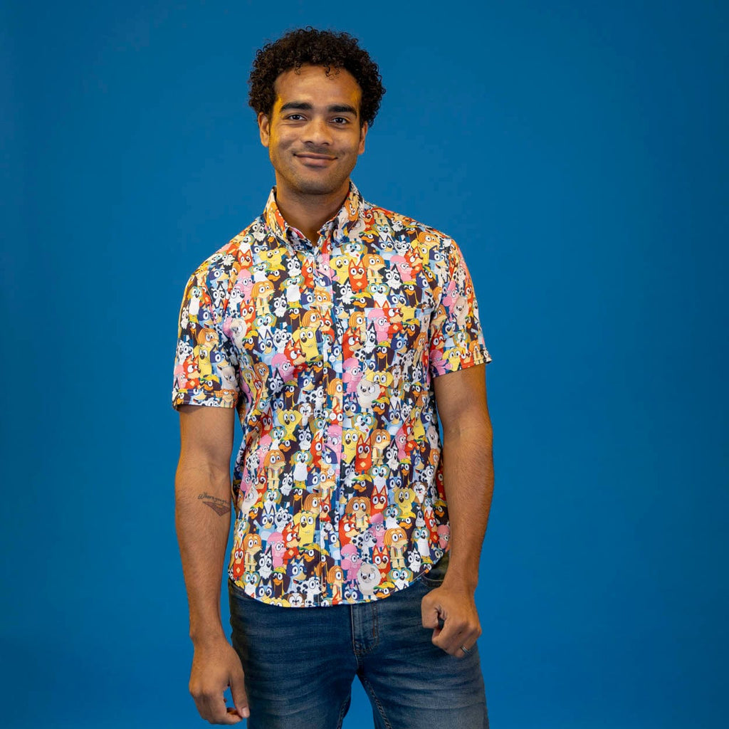 RSVLTS Primary Pals KUNUFLEX Short Sleeve Shirt in Multicolor — detail 6