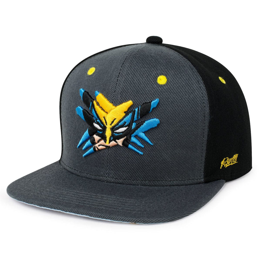RSVLTS Berserker Rage Snapback Hat in Black — front view