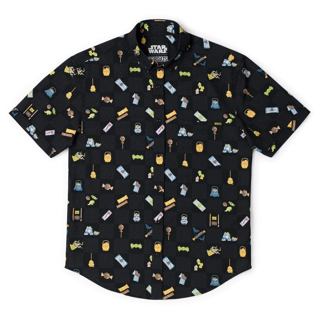 RSVLTS It's a Treat! KUNUFLEX Short Sleeve Shirt in Black — detail 8