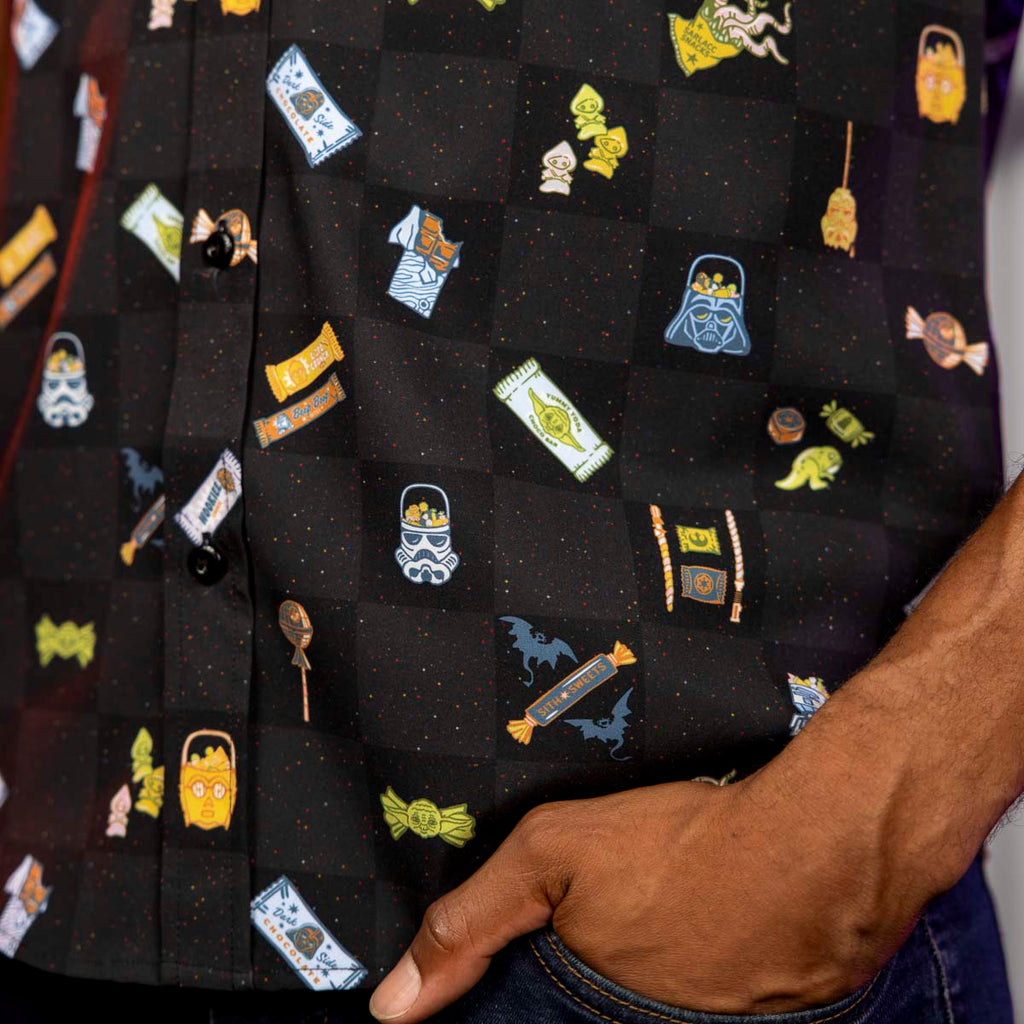 RSVLTS It's a Treat! KUNUFLEX Short Sleeve Shirt in Black — detail 9