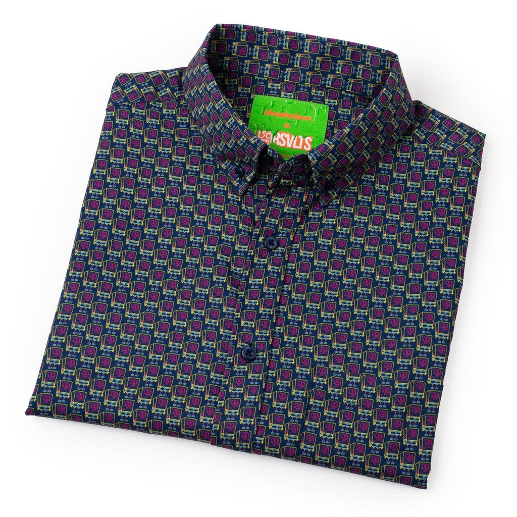 RSVLTS Lil Sponges KUNUFLEX Short Sleeve Shirt in Black — detail 8