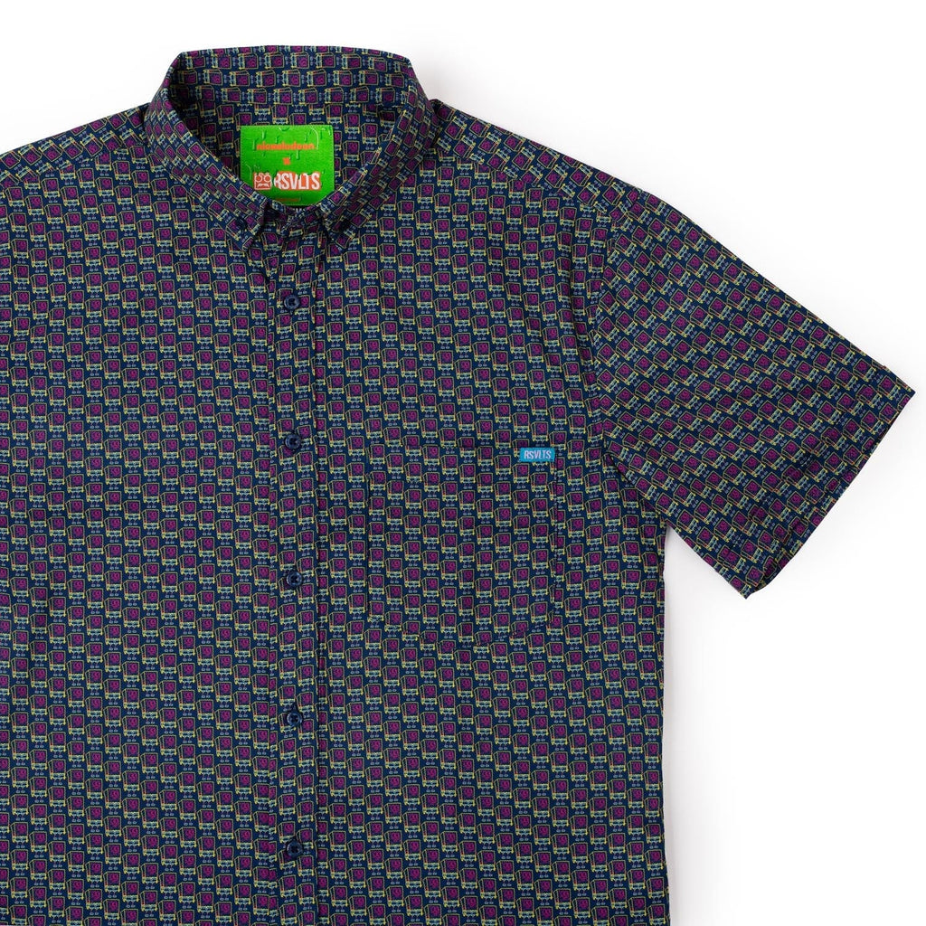 RSVLTS Lil Sponges KUNUFLEX Short Sleeve Shirt in Black — detail 3