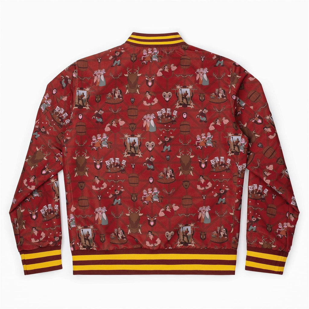 RSVLTS Gaston's Lodge Reversible Bomber Jacket in Red — detail 10