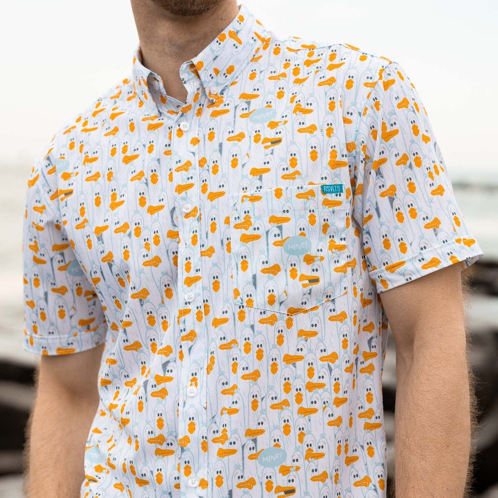 RSVLTS MINE! KUNUFLEX Short Sleeve Shirt in White — detail 14