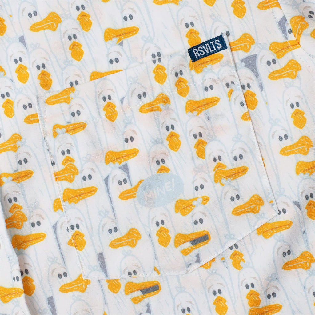 RSVLTS MINE! KUNUFLEX Short Sleeve Shirt in White — detail 8