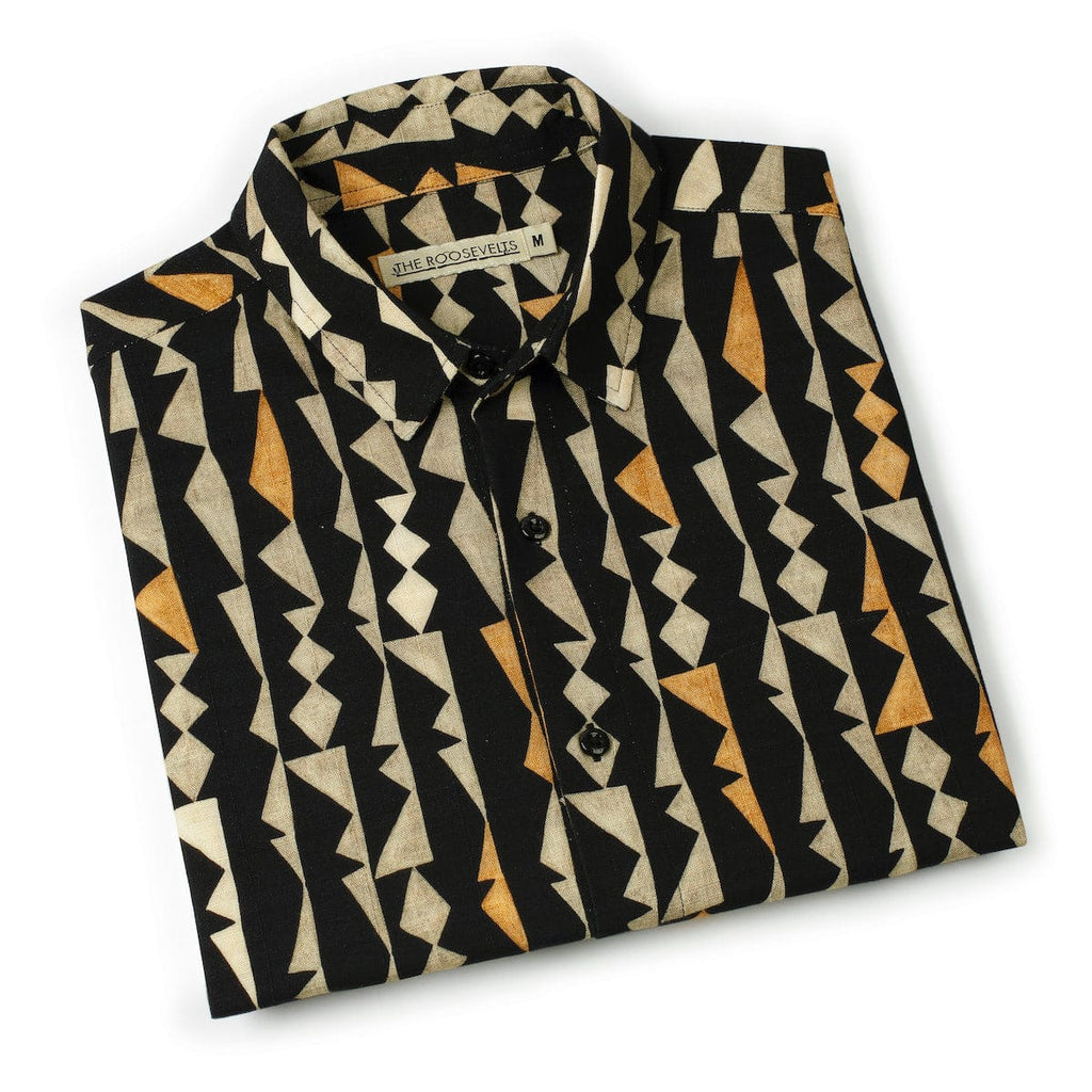 RSVLTS The Delano Bamboo Short Sleeve Shirt in Multicolor — detail 9