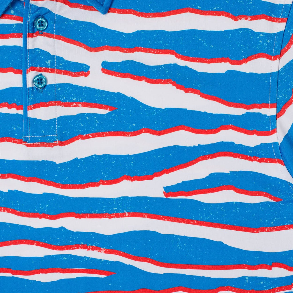RSVLTS Wild America All-Day Polo in Blue — detail 6