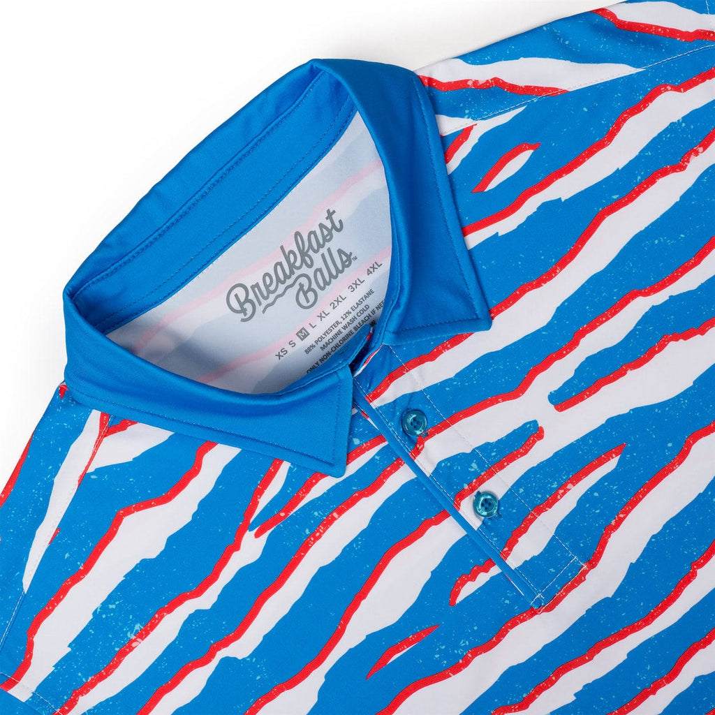 RSVLTS Wild America All-Day Polo in Blue — detail 5
