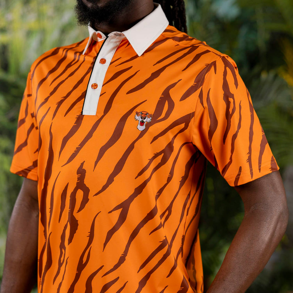 RSVLTS Shere Villainy All-Day Polo in Orange — detail 5