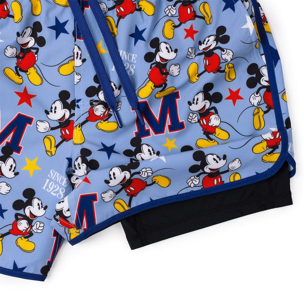 RSVLTS M-azing Mickey V2 Lined Training Shorts in Blue — detail 6