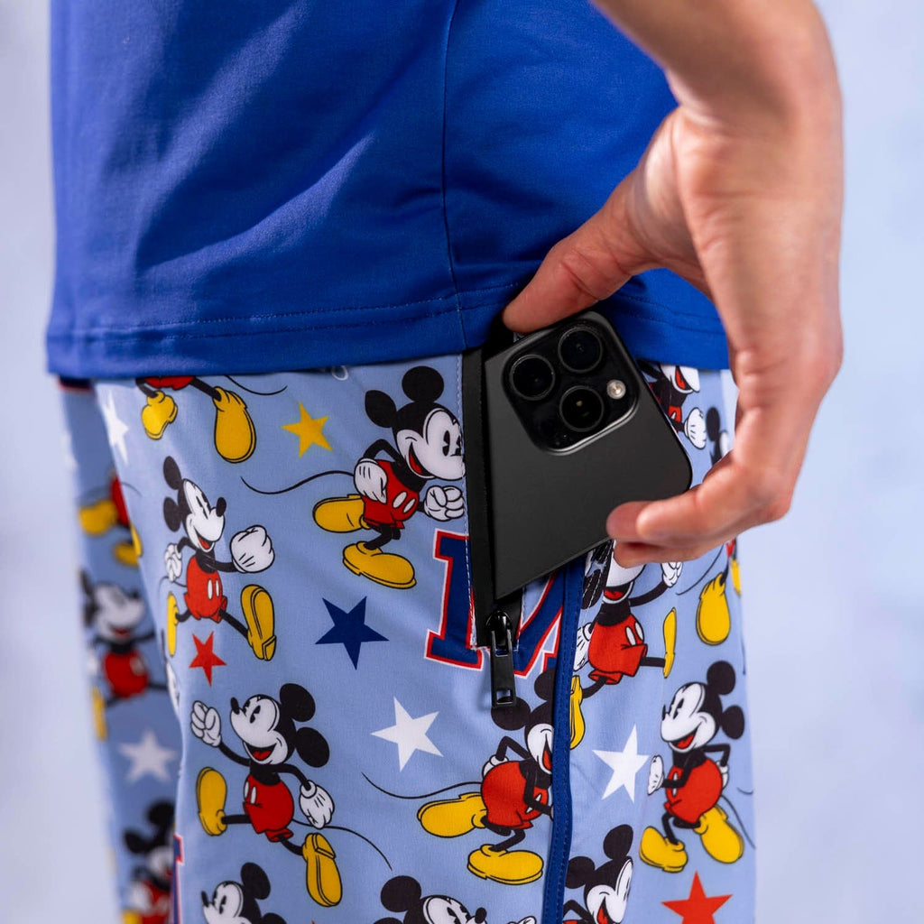 RSVLTS M-azing Mickey V2 Lined Training Shorts in Blue — detail 7