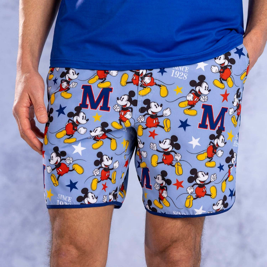 RSVLTS M-azing Mickey V2 Lined Training Shorts in Blue — detail 5