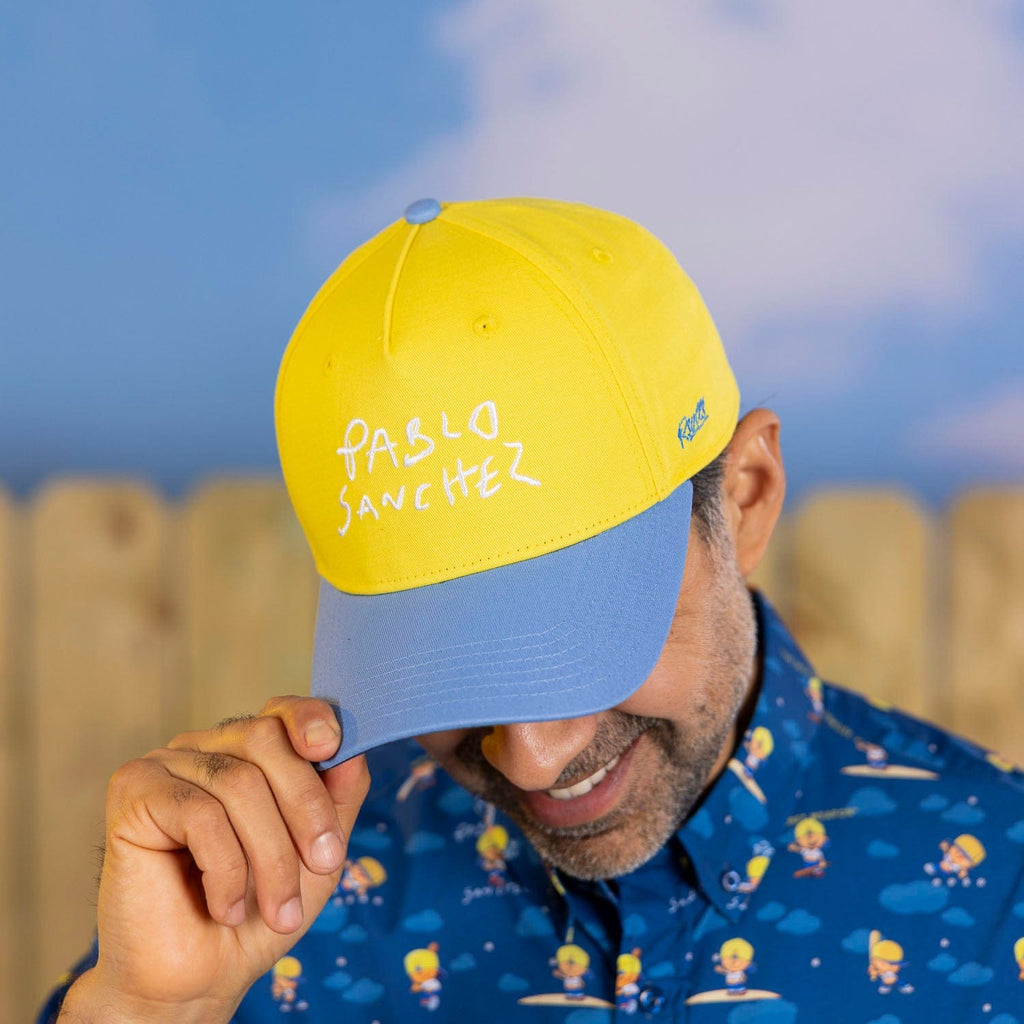 RSVLTS The Secret Weapon 5-Panel Curved Brim Hat in Blue — detail 3