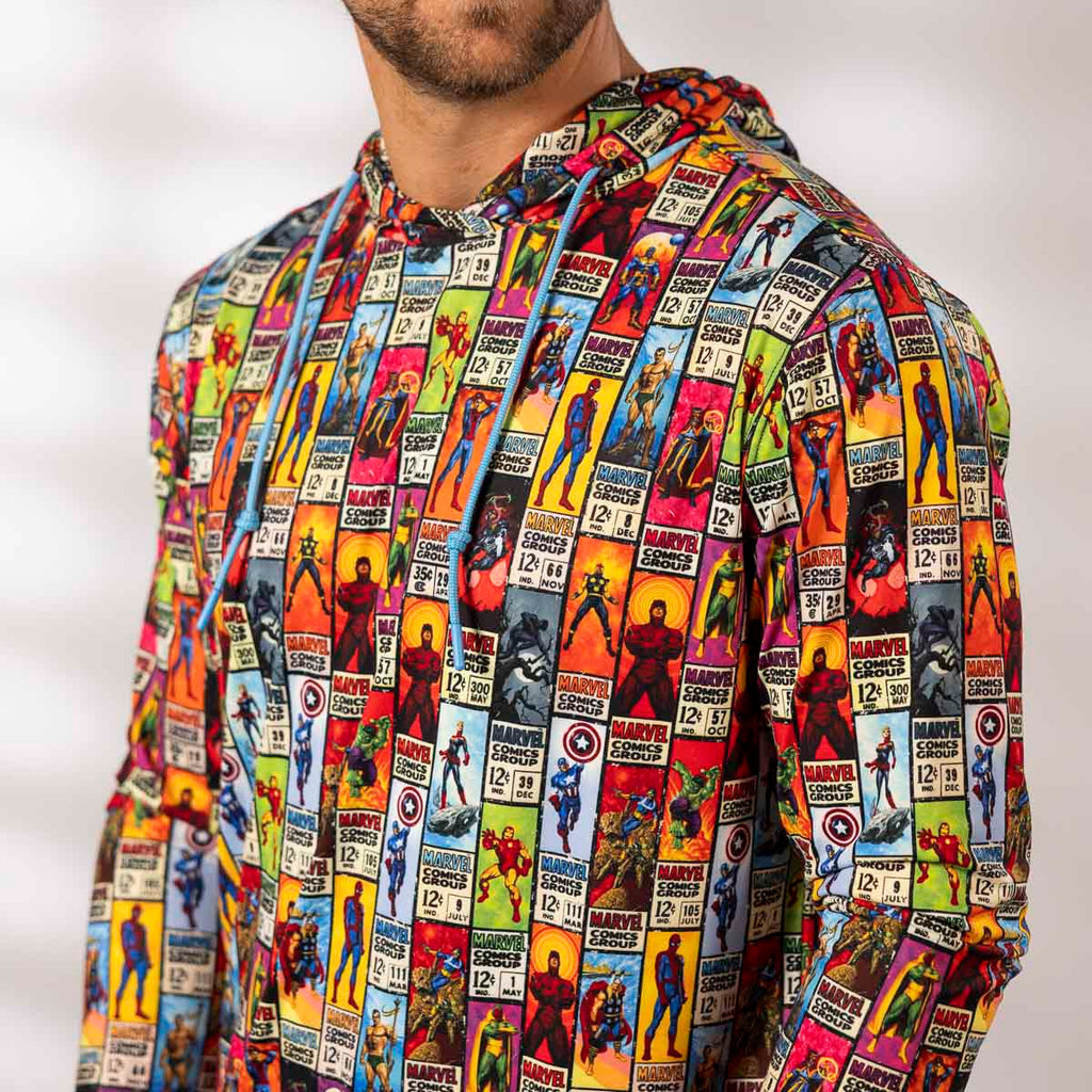 RSVLTS Corner Box Brigade Performance Hoodie in Multicolor — detail 4