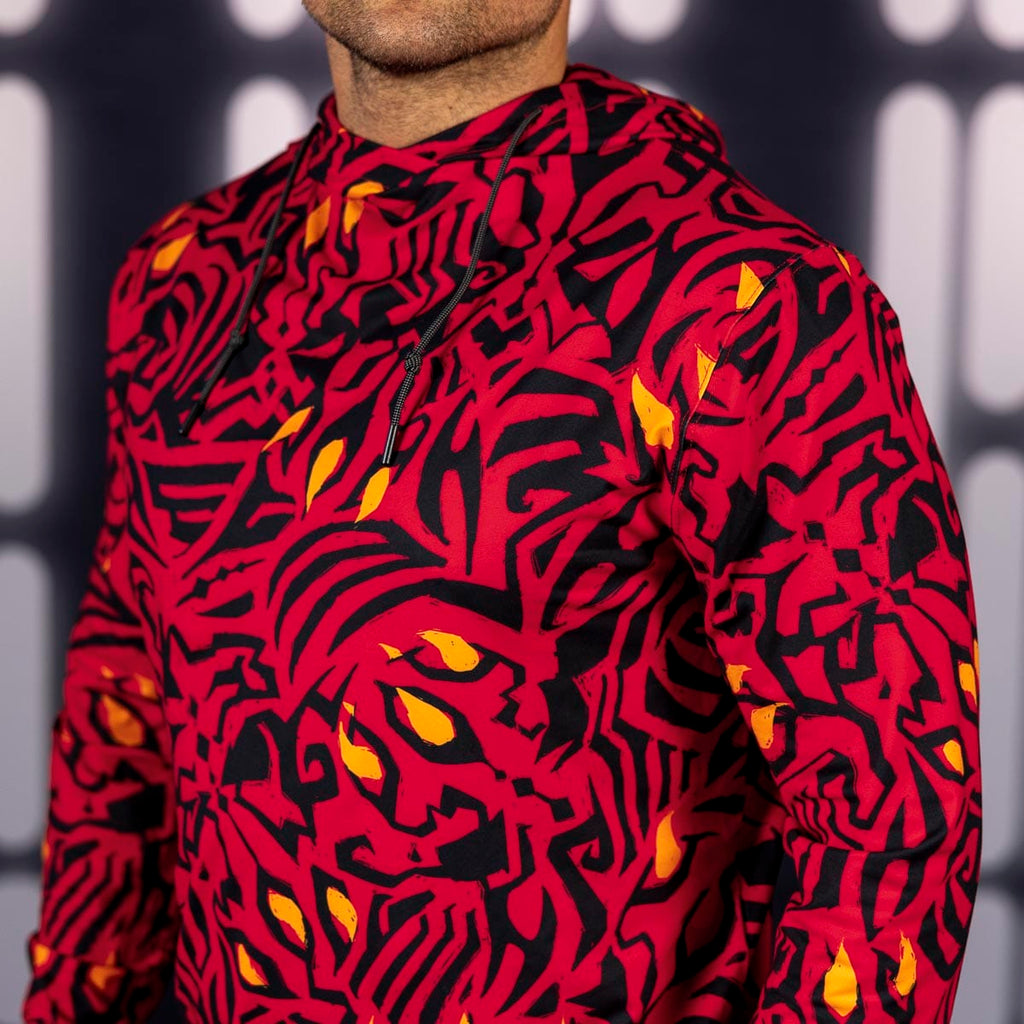 RSVLTS Maul Markings Performance Hoodie in Black — detail 4