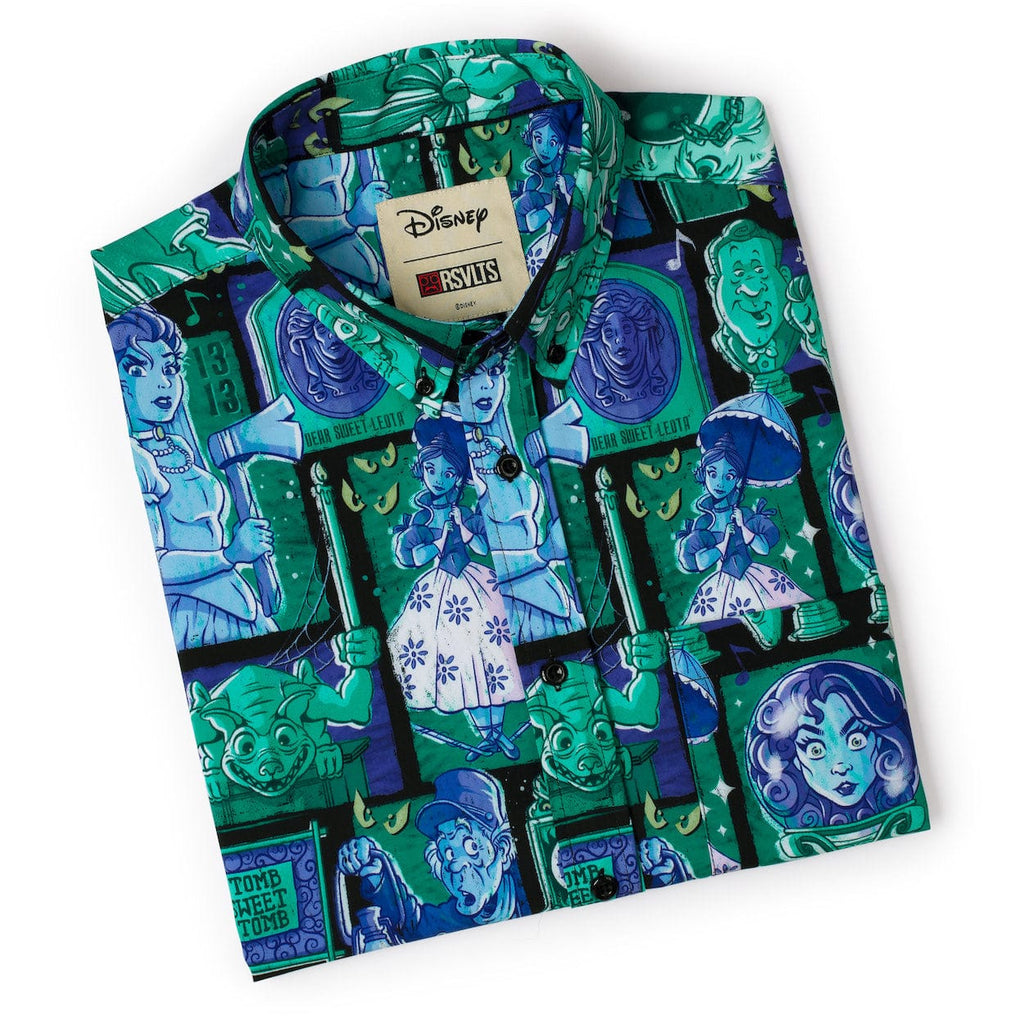 RSVLTS Haunted Houseguests KUNUFLEX Short Sleeve Shirt in Green — detail 16
