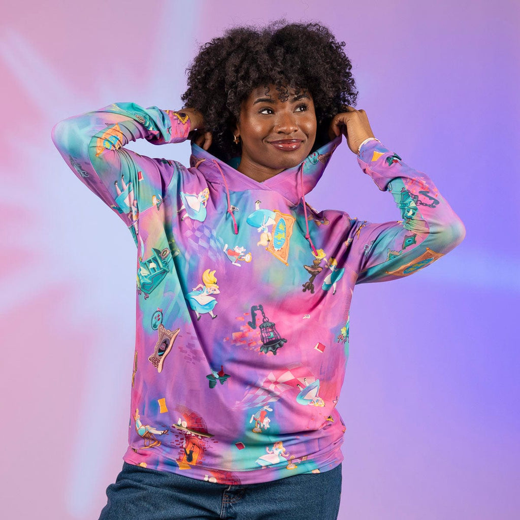 RSVLTS Down the Rabbit Hole Performance Hoodie in Pink — detail 6
