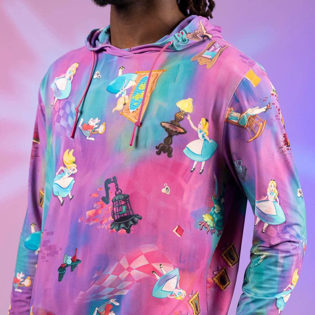 RSVLTS Down the Rabbit Hole Performance Hoodie in Pink — detail 3